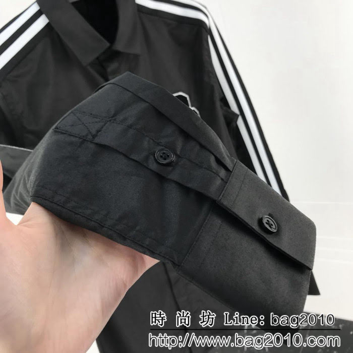 DＧ杜嘉班納 18ss秋冬新款 胸口刺繡毛巾布DG字母 織帶拼接襯衣 ydi1104